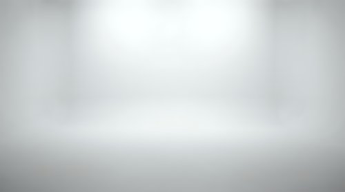 Empty white studio backdrop with soft gradient lighting for product photography and professional presentations.