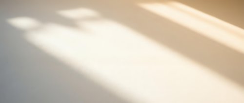 Soft warm sunlight casting gentle shadows on clean white surface creating minimalist abstract background for modern design projects and presentations.