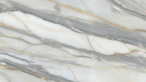 Elegant marble surface with flowing gray and beige veins creating sophisticated natural stone texture for luxury interior design and architectural projects.