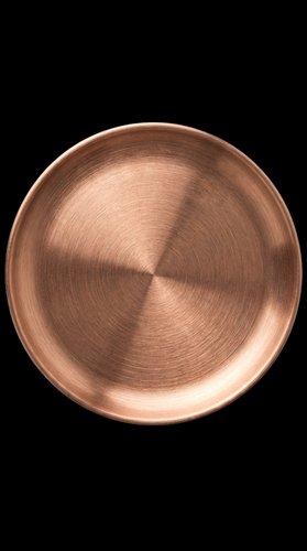 Copper bowl with brushed metallic finish, isolated on transparent background. Ready for design use on product mockups, kitchenware catalogs, home decor graphics, print-on-demand items, and digital design projects.